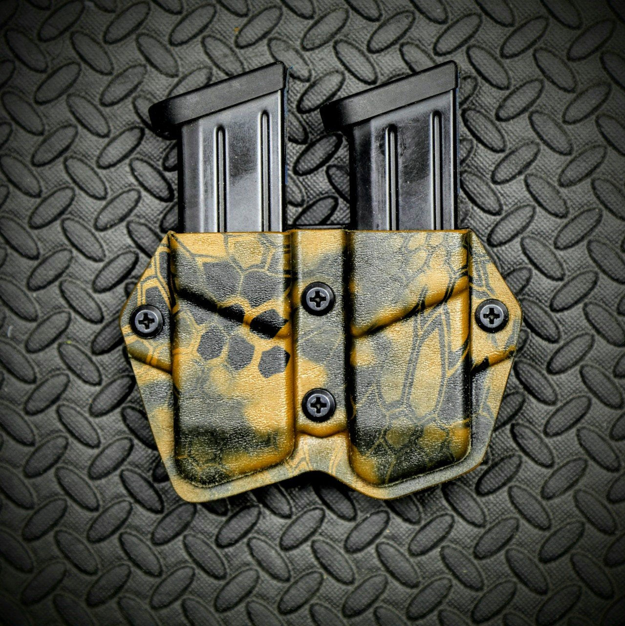 React Defender OWB Double Mag Carrier Mag Holster Mag Pouch - Coyote Kryptek (Pre-made) Kydex Holsters and Mag Pouches