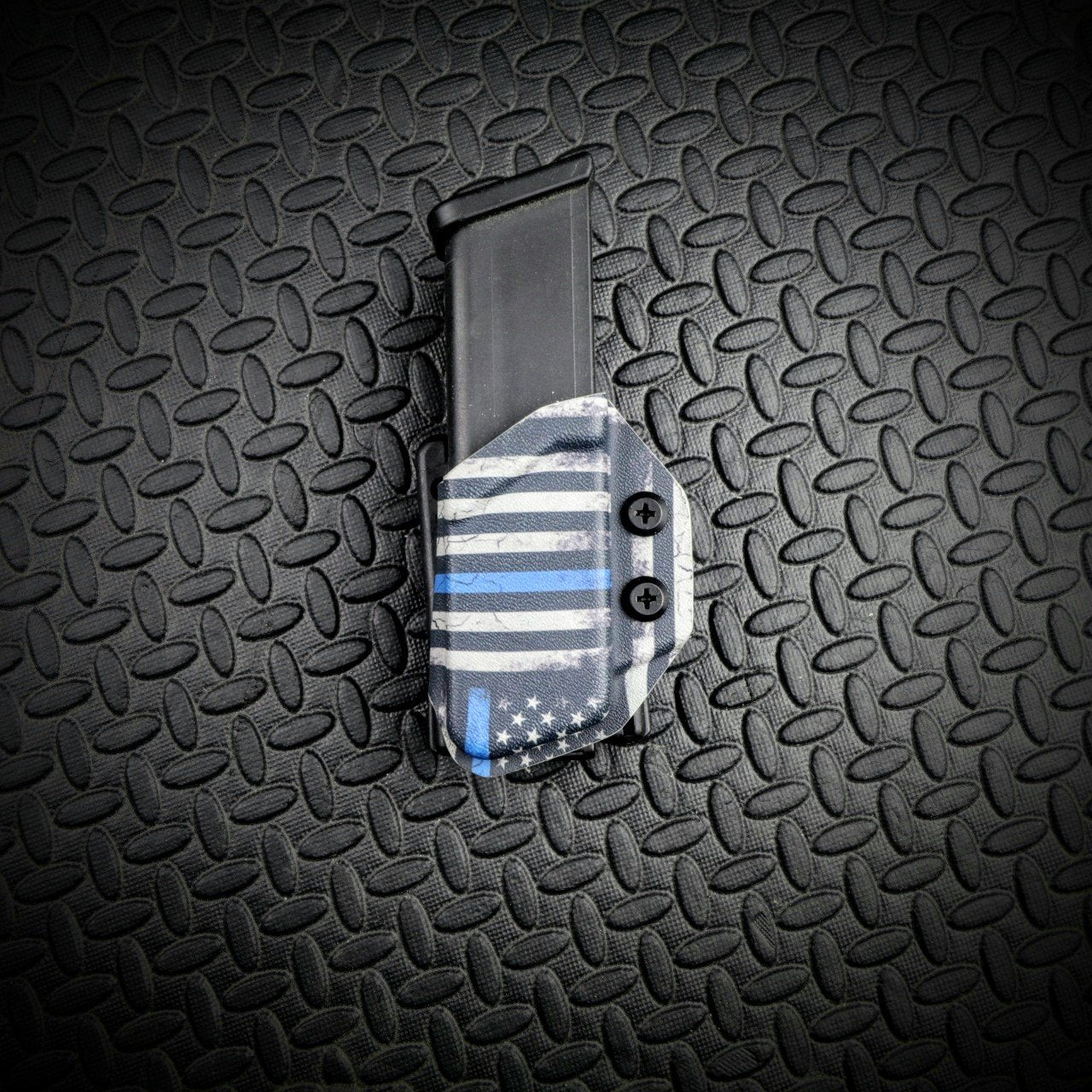 Competition Single Mag Pouch - Gen 2 for Glock 9MM and 40SW (Thin Blue Line - Teklok) Kydex Holsters and Mag Pouches