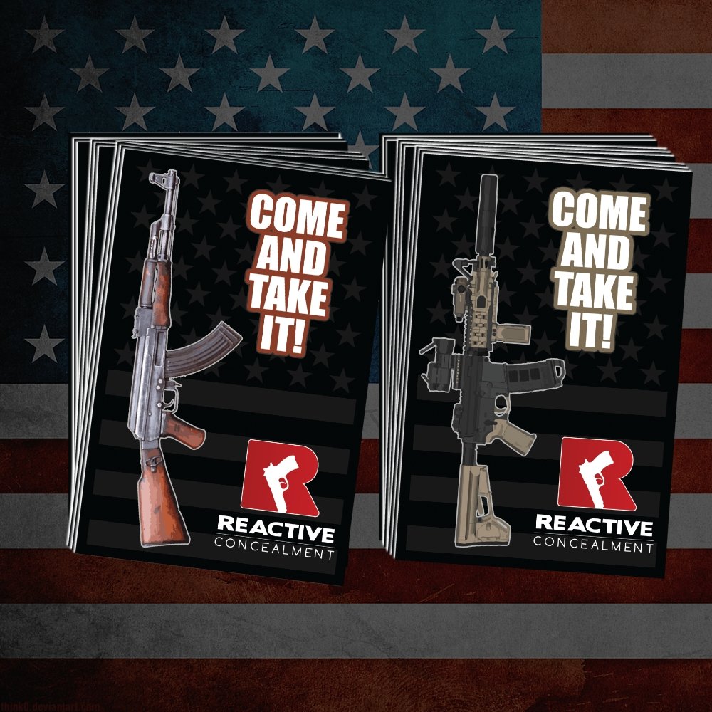 "Come and Take It" Sticker Kydex Holsters and Mag Pouches