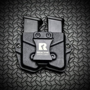 React Defender OWB Double Mag Carrier Mag Holster Mag Pouch Kydex Holsters and Mag Pouches