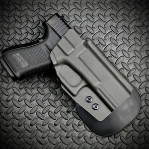 React RC-X Paddle Holster OWB - Fits Glock 19 - Dark Gray