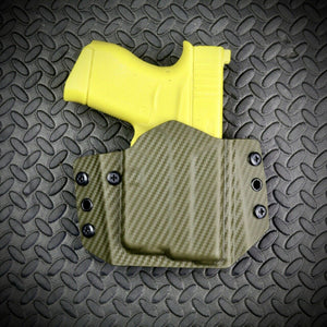 React RC-P Pancake OWB Holster for Glock 43 43X with Streamlight TLR-6 ODG Carbon/Black - Ready2Ship