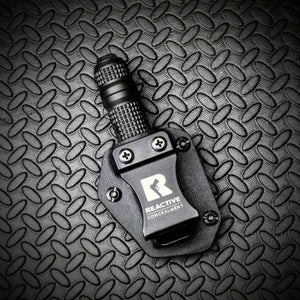 React FL-1 Flashlight Holster for Surefire, Streamlight, Inforce, Fenix Flashlights Kydex Holsters and Mag Pouches-